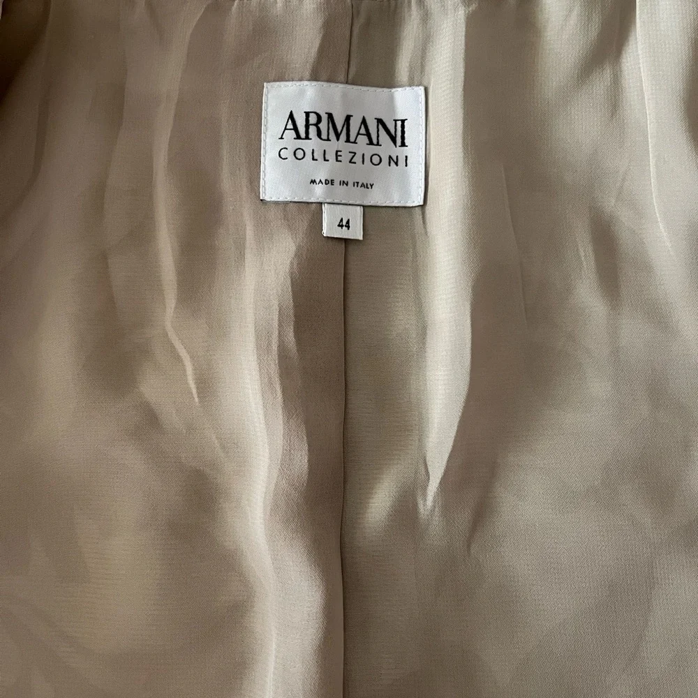 Armani Floral Champagne & Beige Patterned Jacket Sz 44 - Picture 4 of 7